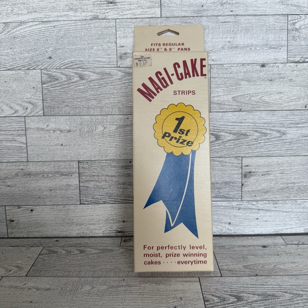 MAGI-CAKE Vintage NEW In Package Cake Strips 1977‎ Even Baking Moist Washable